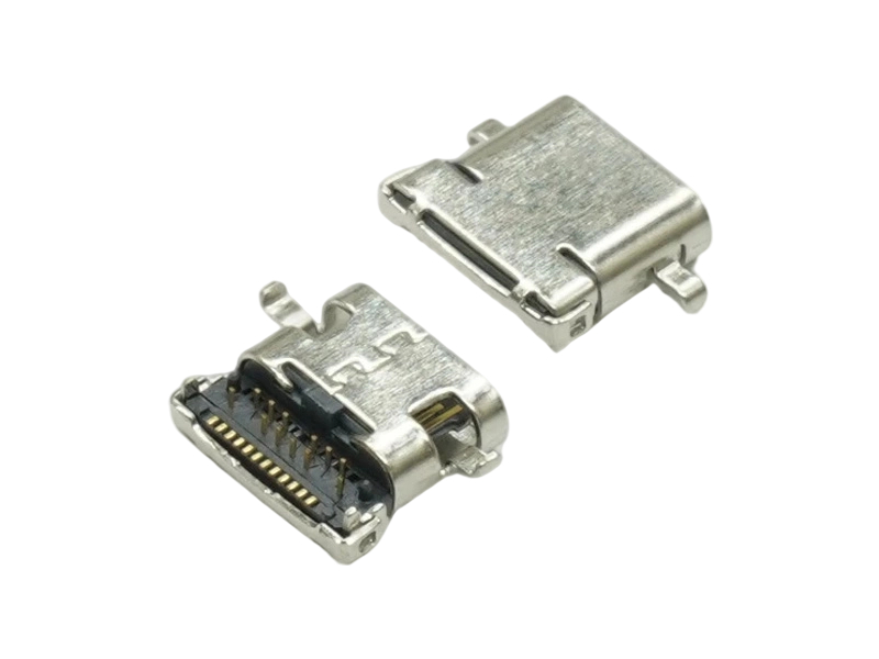 USB 3.1TYPE C 沉板DIP+SMT短体四脚插板